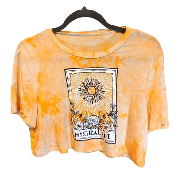 Mystical Life Tie Dye Crop Top - Picture 1 of 5